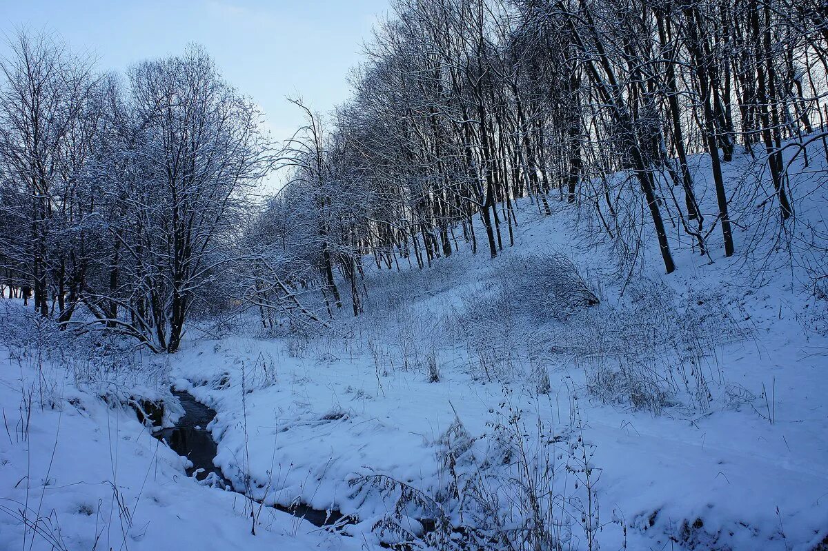 зимний овраг. зимний овраг. небольшой овраг провал между сугробами. овраг зимой. овраг зима.