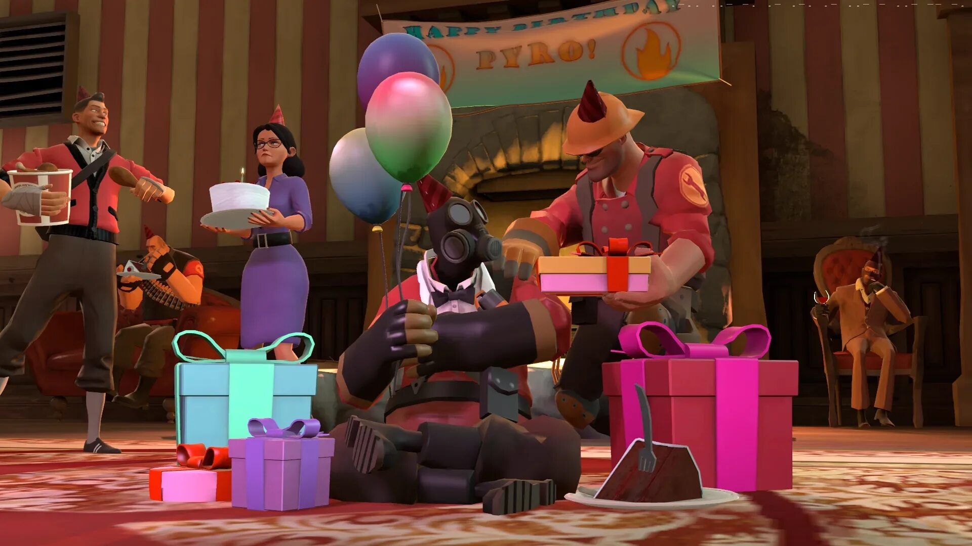 С днём рождения тим фортресс. Team Fortress 2 Birthday. С днем рожления тим Фортес 2. Team Fortress 2 Happy Birthday.