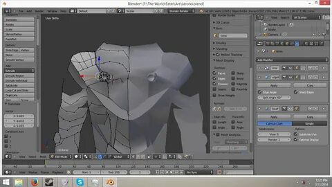 Blender поверхности