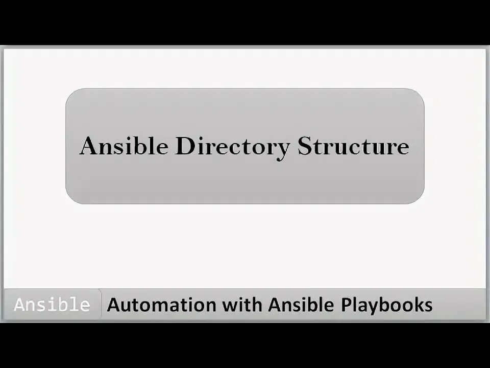Ansible playbook roles
