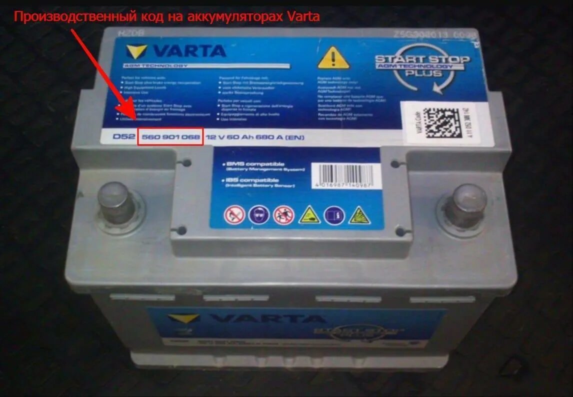Battery code