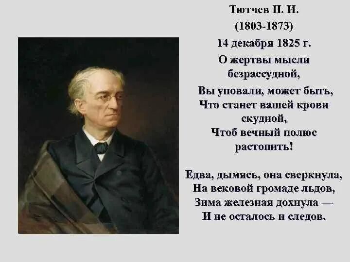 Тютчев в разлуке есть высокое значение. Тютчев в разлуке есть высокое значение