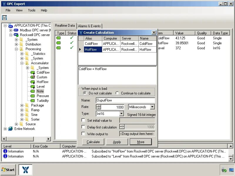 Universal masteropc server