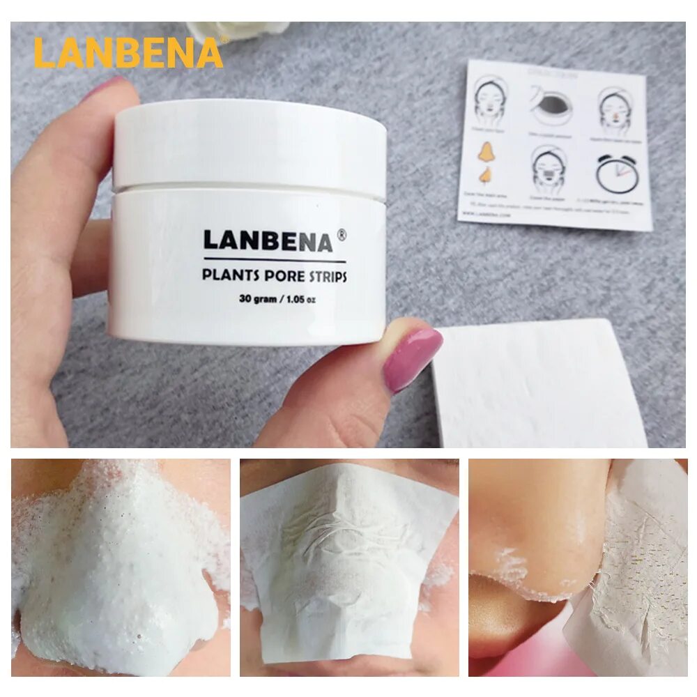 Маска Ланбена белая. Маска для носа LANBENA. LANBENA белая маска от черных точек Plants Pore strips, 30гр. LANBENA маска косметическая для лица от прыщей. Lanbena plant pore