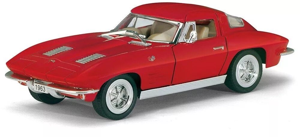 1 36 машина. Corvette Stingray 1963 Kinsmart. Kinsmart Chevrolet Corvette 1963. Моделька 1963 Corvette Sting ray Kinsmart 1/36. Кинсмарт Корвет.