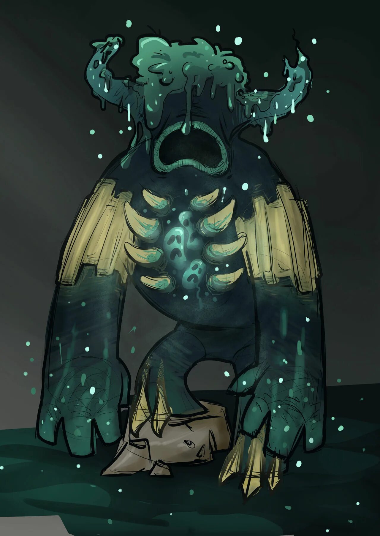 Варден монстр. Варден концепт арт майнкрафт. Майнкрафт варден концепт. Варден монстр. Warden из майнкрафт 1.