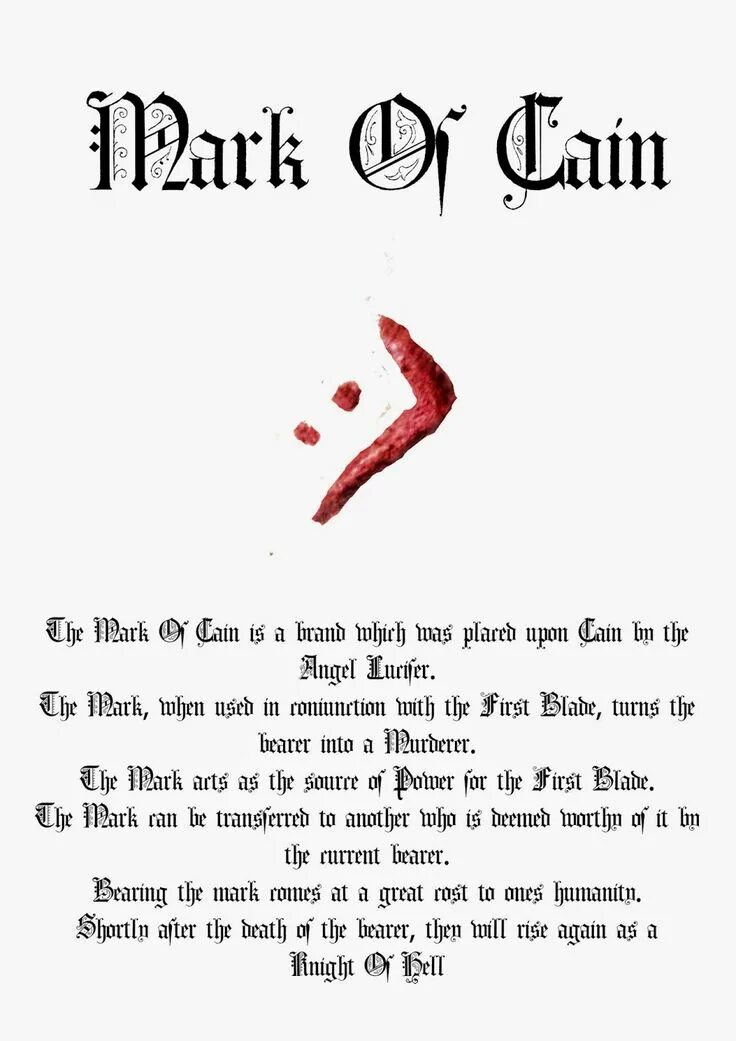 It is the mark of