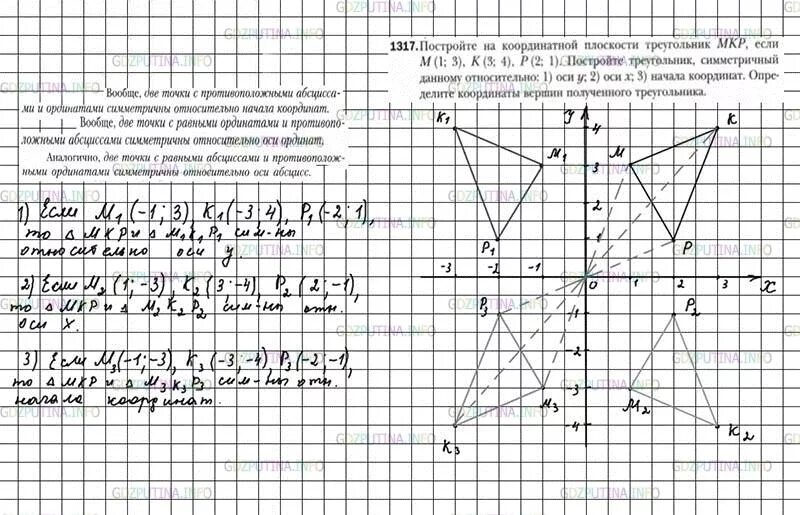 Задачи на построение 7 класс мерзляк. Математика 6 класс Мерзляк 1317. Начертите на координатной плоскости треугольник мкр если м -2 4. Тест координатная плоскость 6 класс Мерзляк.
