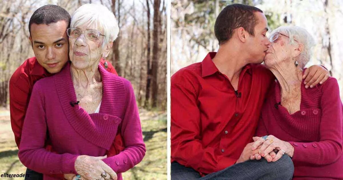 Пожилая хочет молодого. Кайл Джонс и 91-летняя Марджори маккул. 31-Летний Кайл Джонс и 91-летняя Марджори маккул. Кайл Джонс (31 год) встречается с Марджори маккул — 91-летней бабушкой.. Бабка и молодой человек.