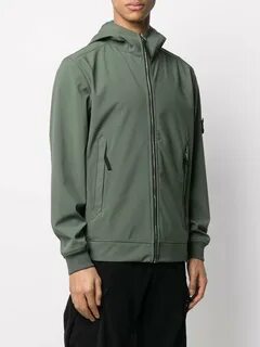 Stone Island куртка Light Soft Shell-R с капюшоном MO721540927. 