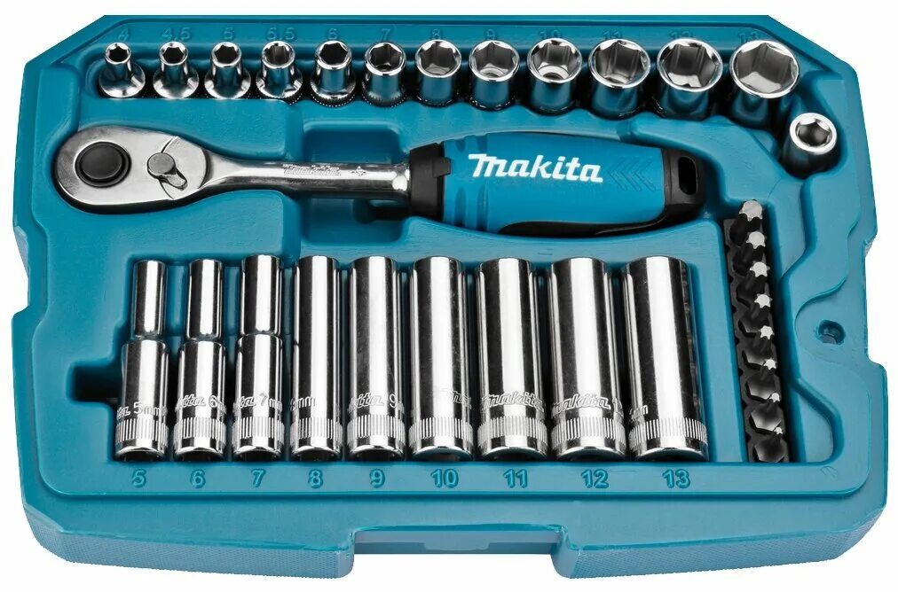 Набор головок makita. Универсальный набор бит с рукояткой 34 шт.. B-65567. Набор головок Макита. Ключ трещотка с набором головок Makita.