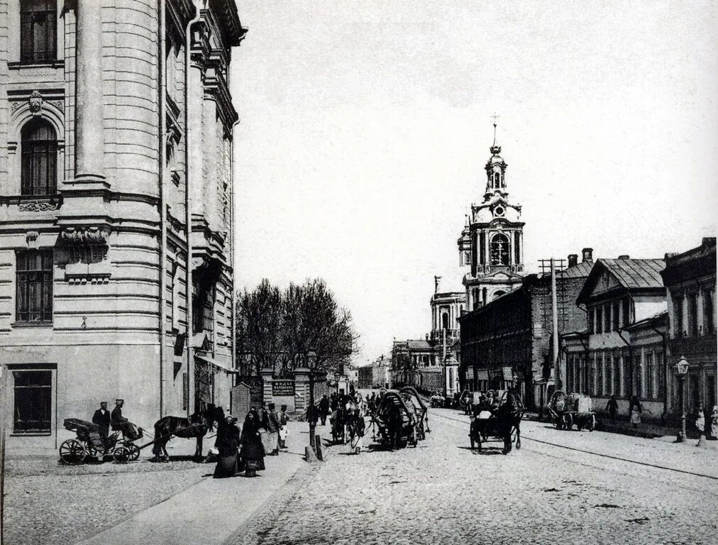 Старая Басманная улица Москва. Старая Басманная 1900. Басманная улица 1900. Старая Басманная улица фотографии.