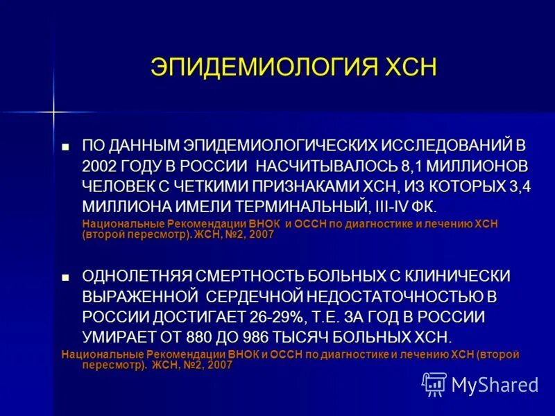 При хронической сердечной недостаточности применяют