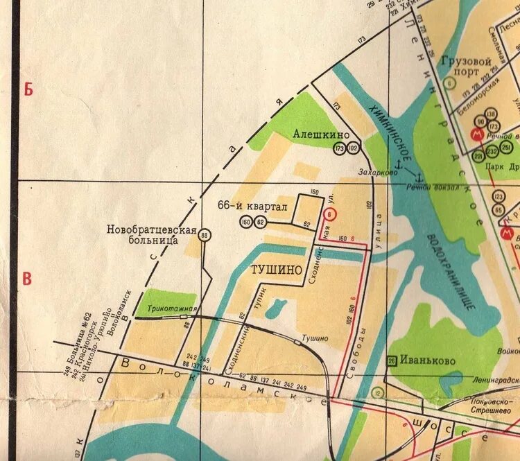 Район Тушино Москва на карте. Карта Тушино 1960. Карта Тушино 1939. Северное Тушино на карте.