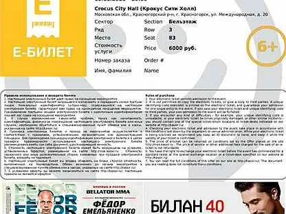 Билет на Билана. Билет на концерт Билана. Билеты на концерт Димы Билана в Москве.