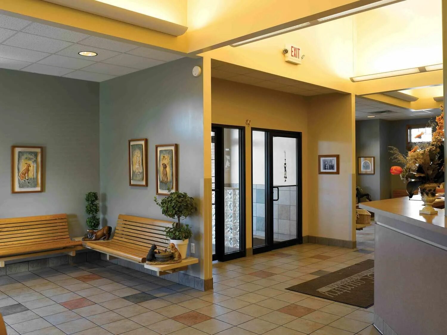 Separate area. Veterinary Clinic Design Reception. Vet Clinic Design. Veterinary Clinic Design.