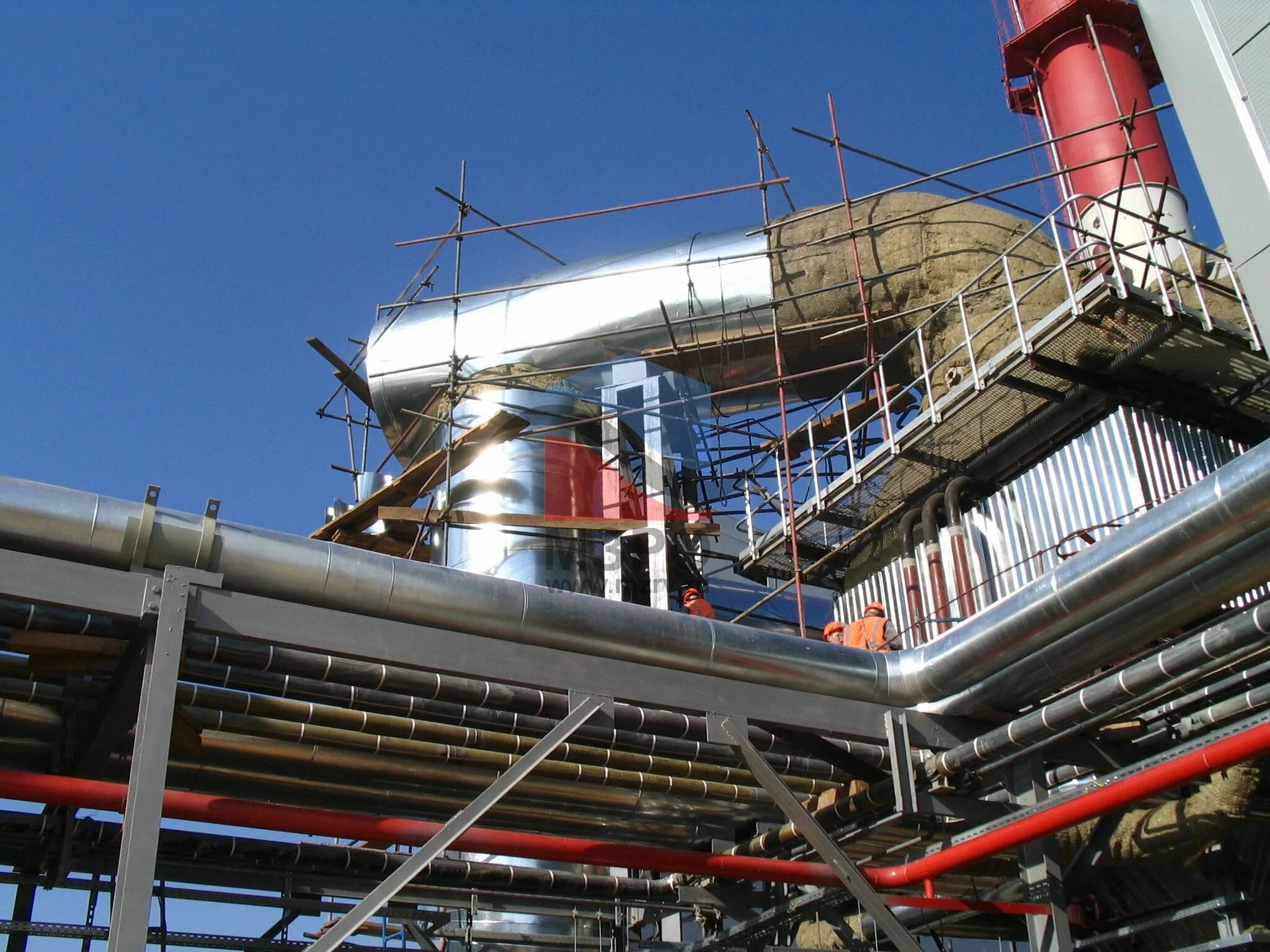 Крепление газоходов тэц. Изоляция газохода. Теплоизоляция газоходов котельной. Суперизол 1220*1000*30. Газоходы промышленные.