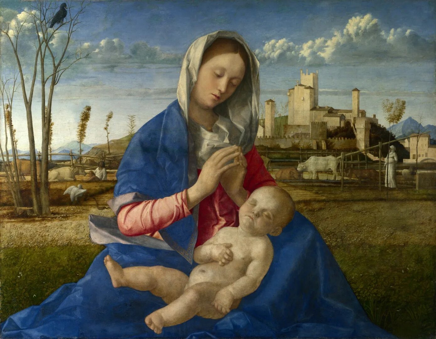 Произведение искусства возрождения. Джованни Беллини Мадонна на лугу. Джованни Беллини Мадонна с младенцем. Мадонна Луговая, Джованни (Джамбеллино) Беллини. Джованни Беллини (около 1430–1516).