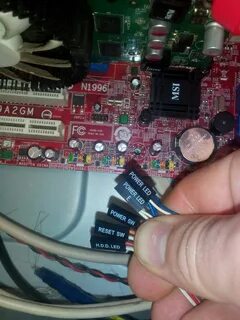 Подключение панели к материнской плате msi