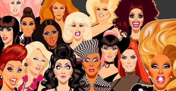 Drag left. Rupaul&#039;s drag race art. рупол рисунок. drag race art. rupaul образы.