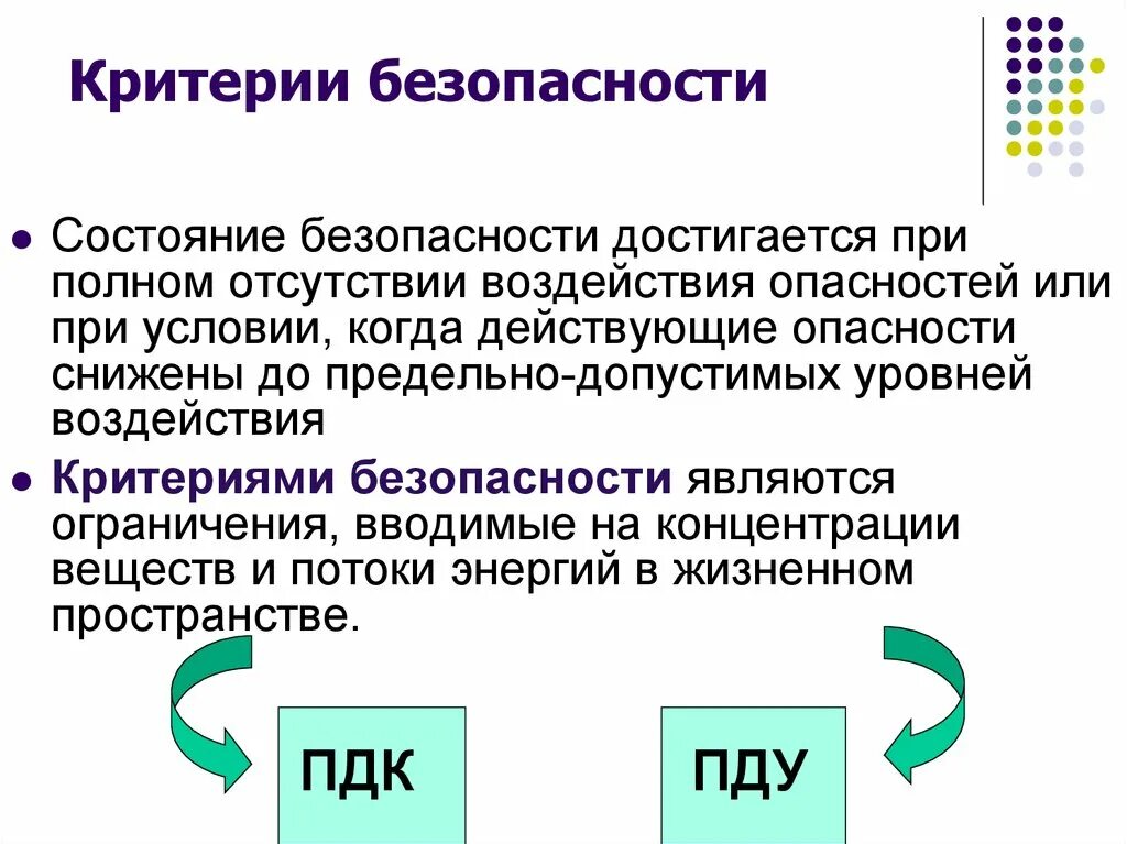 Критерии защищенности