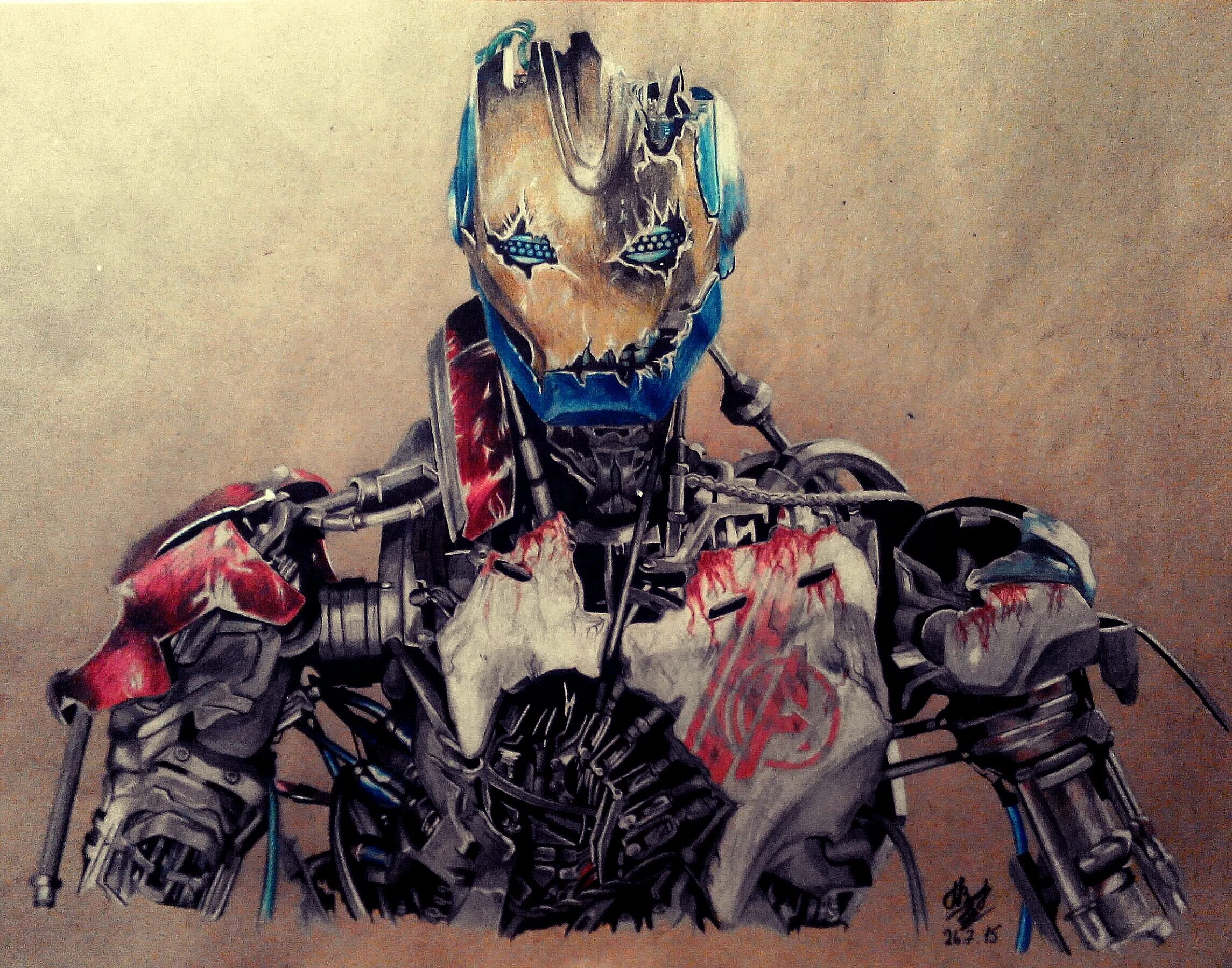 Робот сломался. Ultron mark 1. сломанный робот. поломанный робот арт. сломанный робот арт.