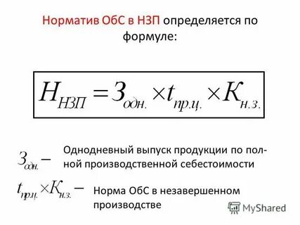 Норматив запаса готовой продукции