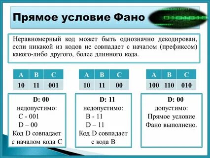 Достоинства и недостатки равномерных и неравномерных кодов