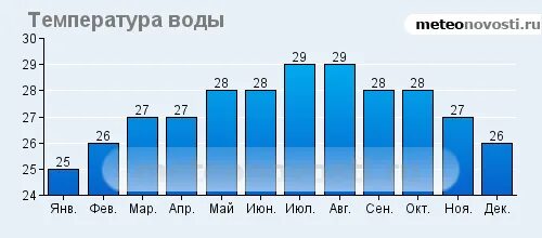 Температура моря в абхазии в ноябре