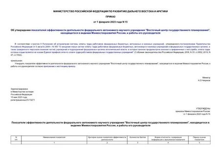 Приказ от 15 сентября 2020