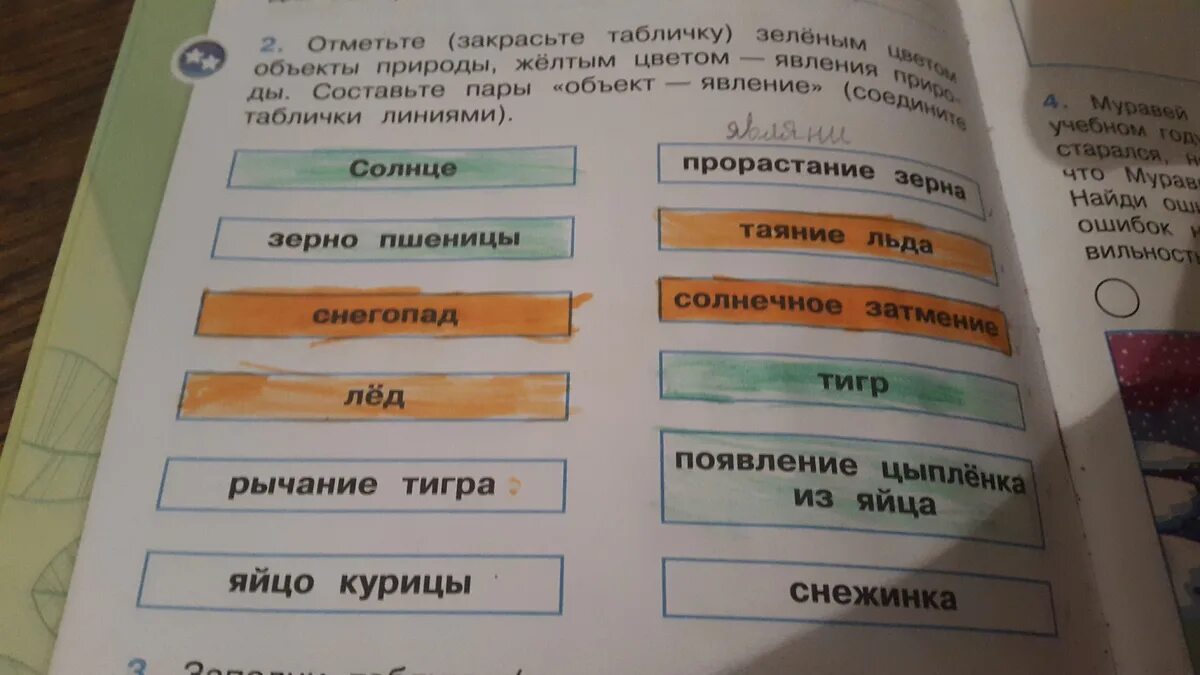 Закрасьте зеленым цветом