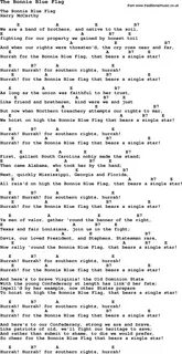 Traditional Song The Bonnie Blue Flag With Chords Tabs And.