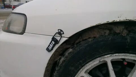 Крепление крыла бампера