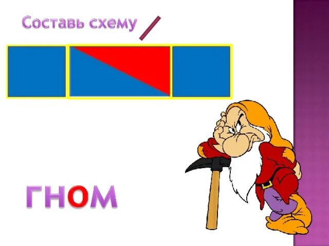 Схема слова Гном. Звуковая схема слова Гном. Гном цветовая схема. Гномы для звукового анализа. Цветы разбор по звукам