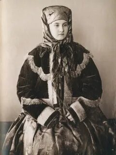 Русский костюм 19 века женский