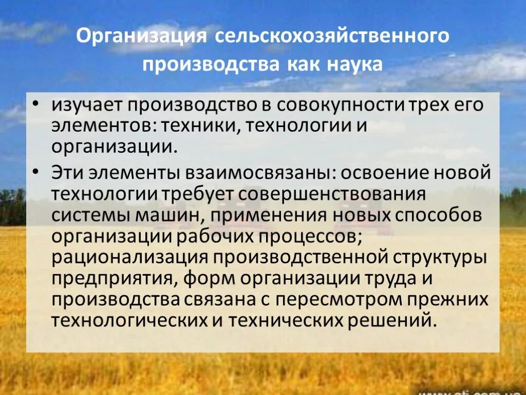 Технология сельскохозяйственного производства. Задачи организации сельскохозяйственного производства. Методы организации сельскохозяйственного производства. Принципы организации сельскохозяйственного производства.