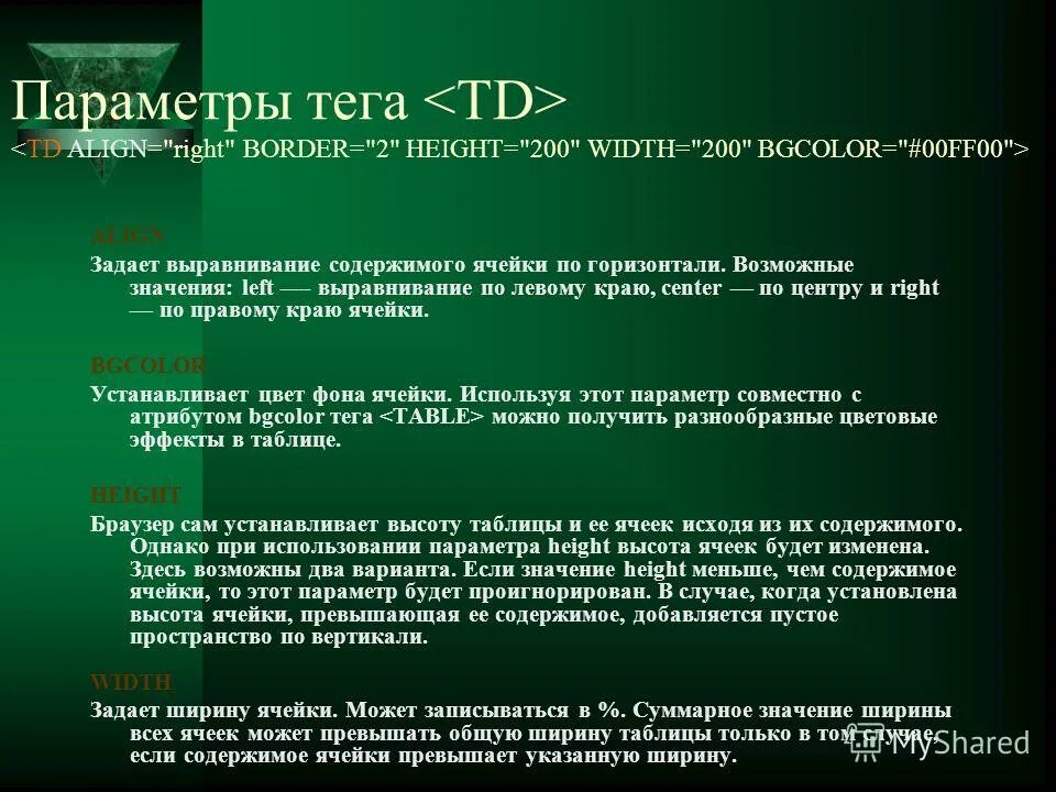 Параметры тэга. Html теги параметры тегов. параметры тегов html это. параметры для тега th. значение тега align не может быть.