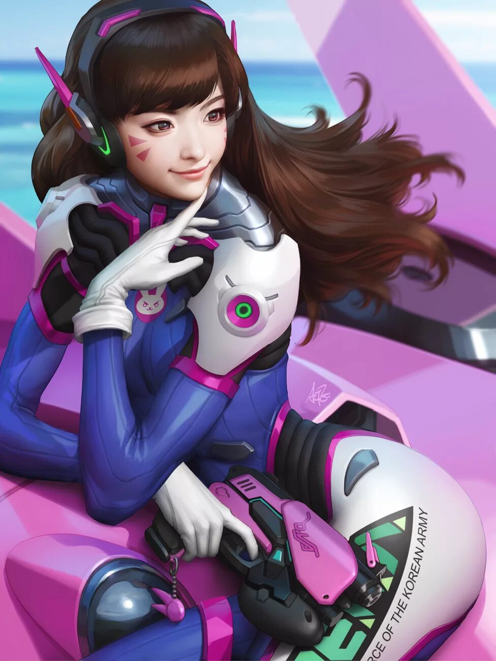 Overwatch dva 3d