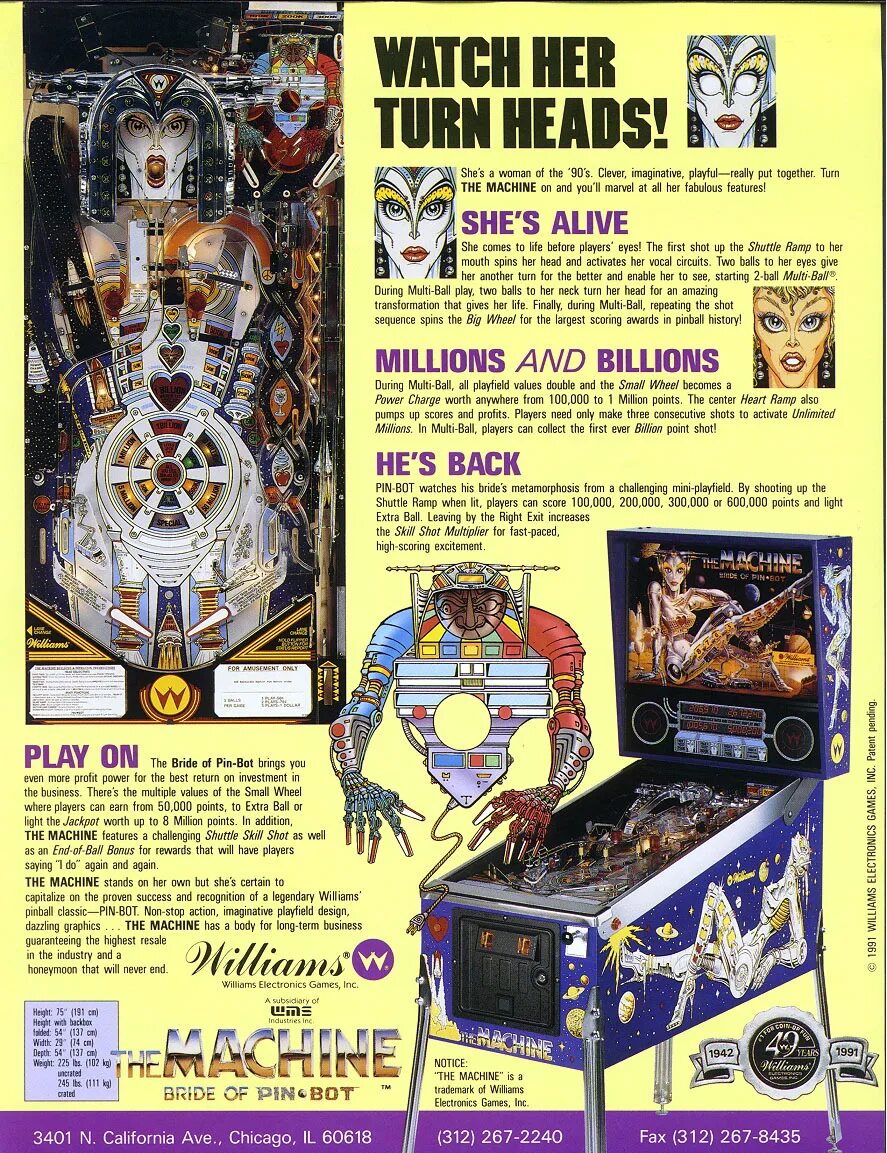 Pin bot. Bride of pin-bot. pinbot pinball machine. the machine: bride of pin*bot. пин бот.