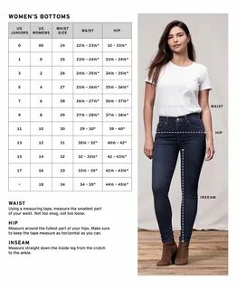 Jeans размерная сетка
