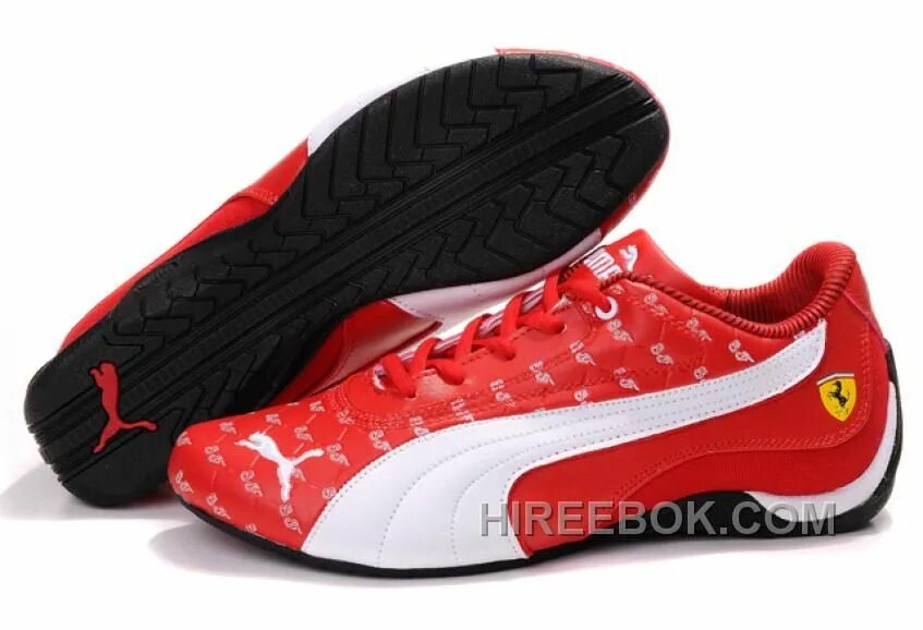 Puma 384356 красно белый. Shoes Puma Red. Кроссовки Пума Феррари красные мужские.