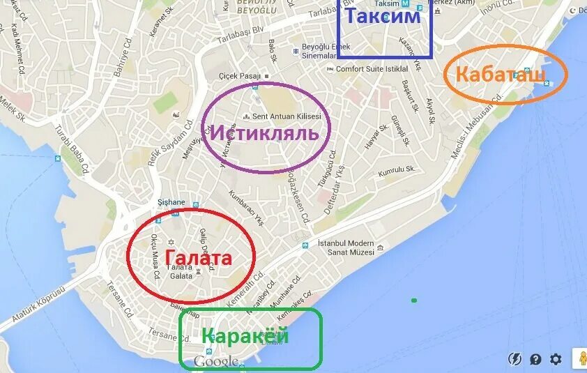 Улица Истикляль в Стамбуле на карте. Район Бейоглу в Стамбуле на карте. Район Таксим в Стамбуле на карте. Пешеходная улица в Стамбуле Истикляль на карте. Таксим как добраться