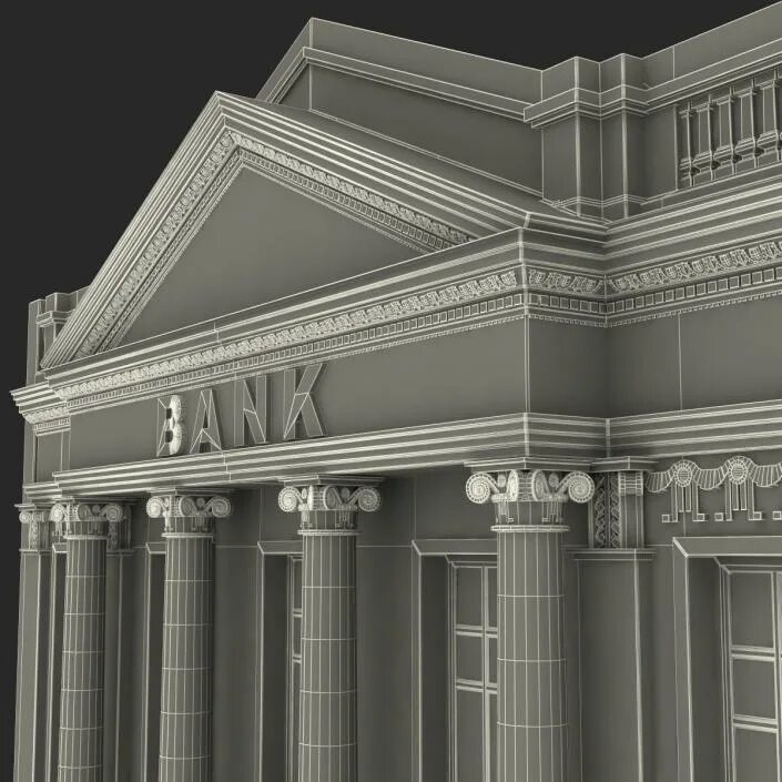 3d bank. Банк здание 3d модель. Макет здания с колоннами. Проект здание банка с колоннами. Здание суда 3д модель.