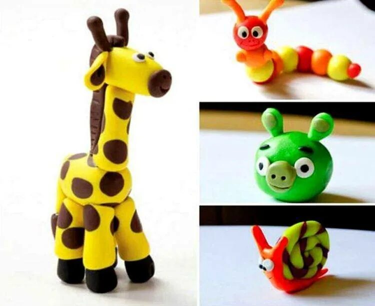 Самая легкая фигурка из пластилина. Поделки из пластилина для детей. пластилиновые фигурки для детей. несложные поделки из пластилина. красивые поделки из пластилина.