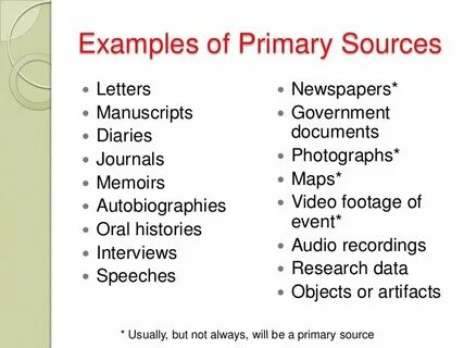 Data examples