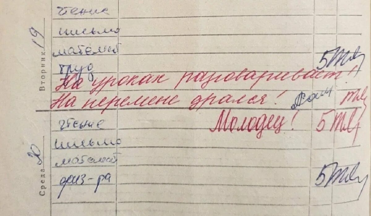 Замечание ошибки