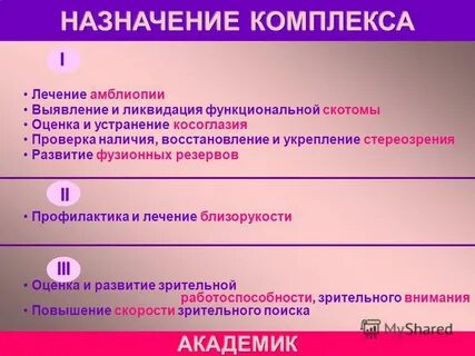 Наличие восстановление