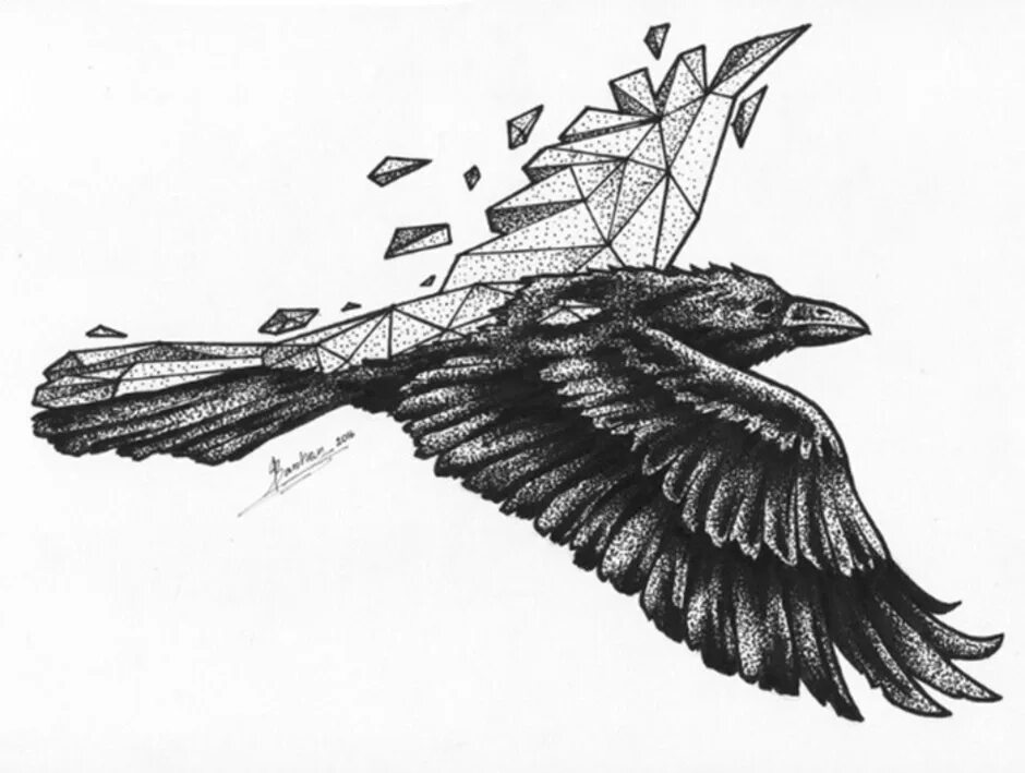 Эскиз летим. Ворон эскиз тату дотворк. вороны тату эскизы. птица черной ручкой. птицы чб.