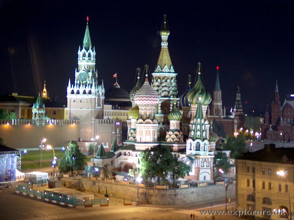 Полночь в Москве. Москва видеоряд. Видеоролик о Москве. Путешествие по Москве.