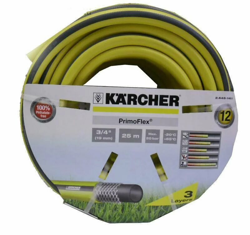 Шланг керхер 3. Шланг PRIMOFLEX 3/4", 25м Karcher 2.645-142. Шланг Karcher PRIMOFLEX 3/4. Шланг PRIMOFLEX 3/4-25m. Шланг для полива Керхер 3/4 25 метров.